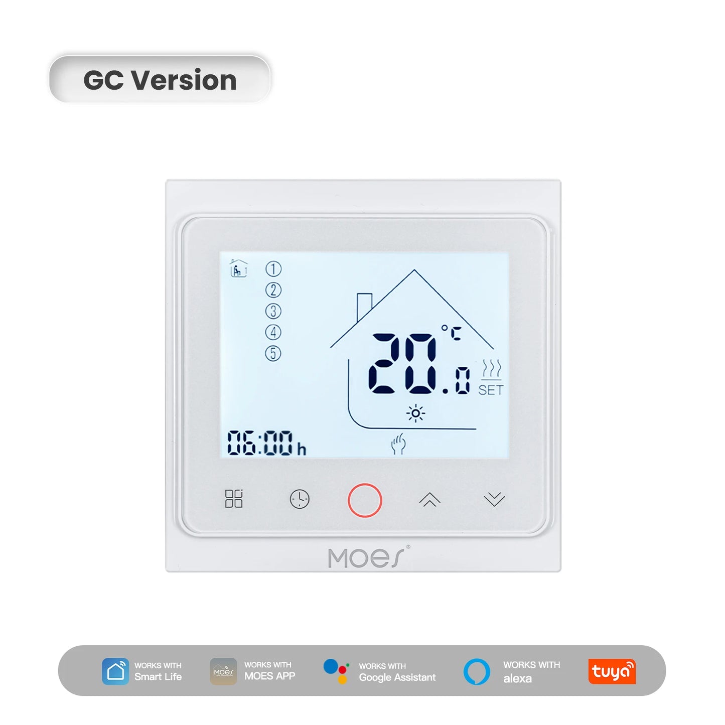 MOES Tuya WiFi ZigBee Smart Thermostat Room Temperature Controller for Water Electric Floor Heating Gas Boiler Alexa Google Home