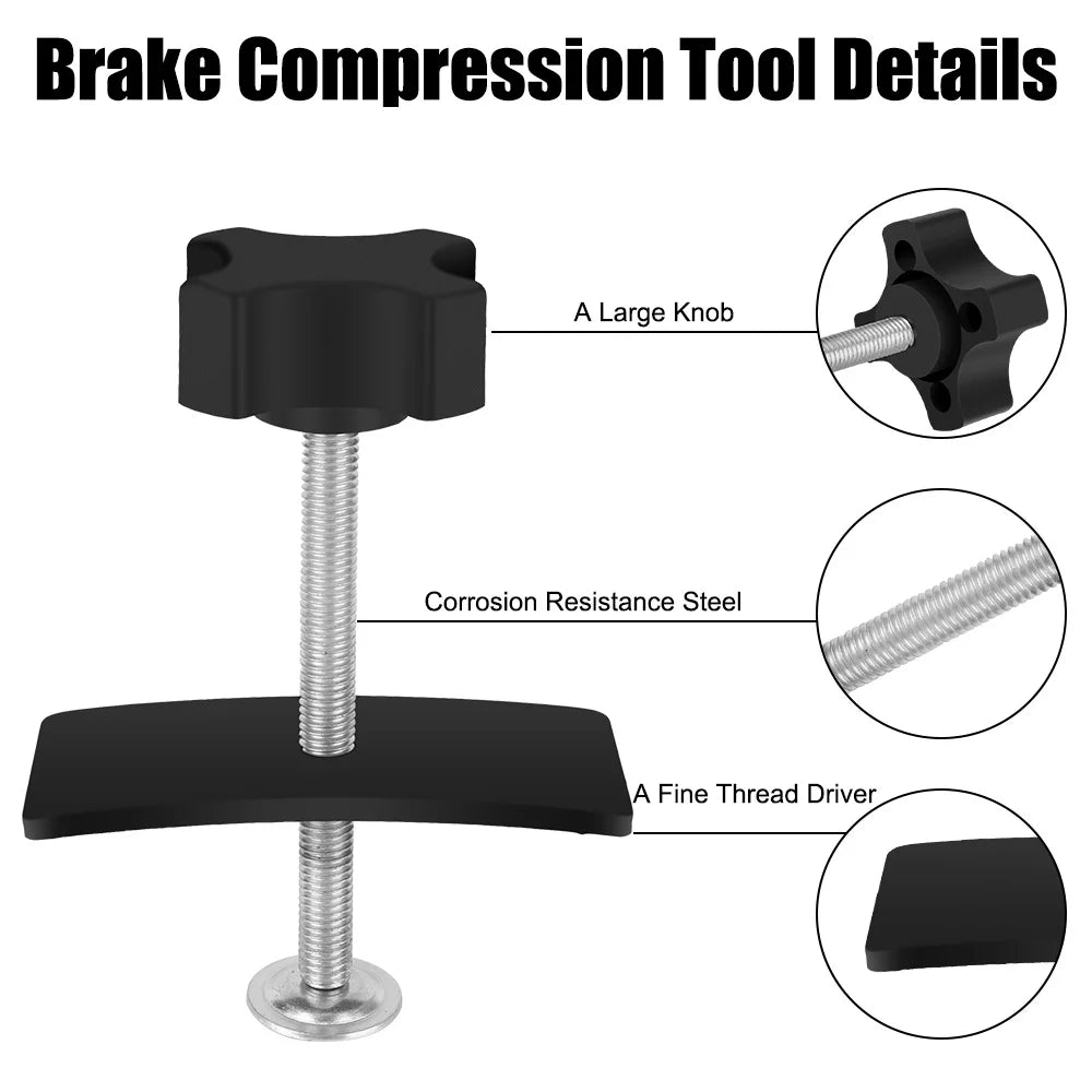 1/12/13PCS Car Disc Brake Pump Caliper Removal 10 Piston Adapter Compressor Set Rewind Back Brake Repair Tools Auto Accessories