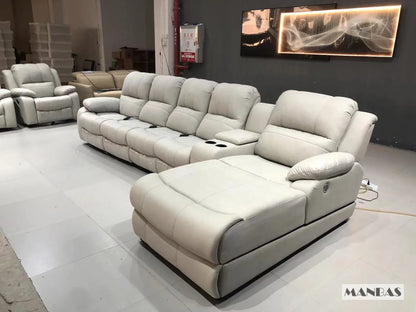 Genuine Leather Manual Electric Recliner Sofa Theater Power Reclining Couch Living Room Cinema Sofas Seating Room Furniture