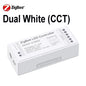 CCT Dimmer Zigbee 3.0 Tuya APP Work with Alexa Google Home for DC5v-24V Single Color RGBW RGB LED Strip Light Voice Controller