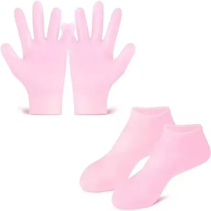 2 Pack Moisturizing Silicone Gel Socks for Dry Cracked Feet Nourishing Skin Lubricating Foot Care Massage Socks