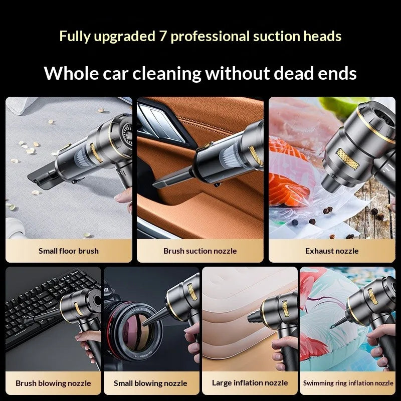 Portable Wireless Handheld Car Vacuum Cleaner Brushless High Power Air Duster Cleaner For Vehicle And Household Appliance