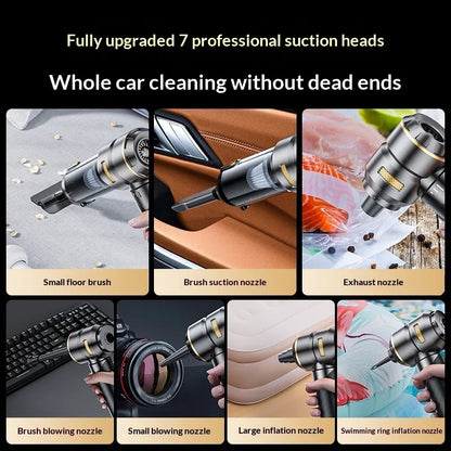 Portable Wireless Handheld Car Vacuum Cleaner Brushless High Power Air Duster Cleaner For Vehicle And Household Appliance