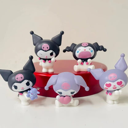 New In Stock Anime Figure Kuromi Cute Adorable Themes Blind Box Kawaii Mini Action Figure Desktop Decoration Girl Festival Gift