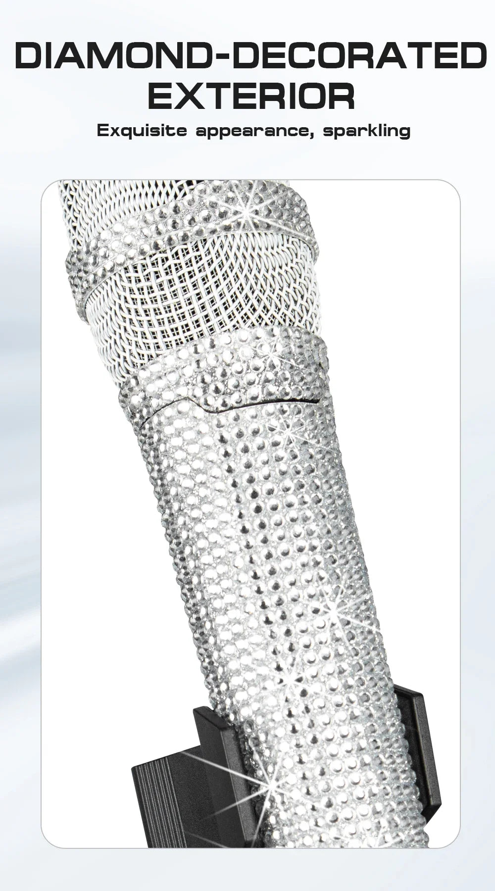 Diamond Microphone Customized for Singers G-MARK SKM9000 Wireless Karaoke Mic Adjustable Frequency Party Show Teaching Wedding