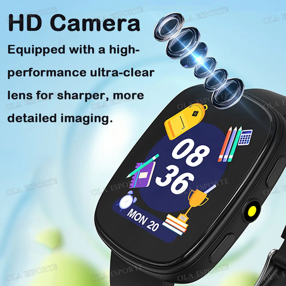 2026 Kids Games Smartwatch 1.83''HD Screen Camera 22 Interesting Games Sleep Monitor Alarm Clock Calculator Children Watch MA27