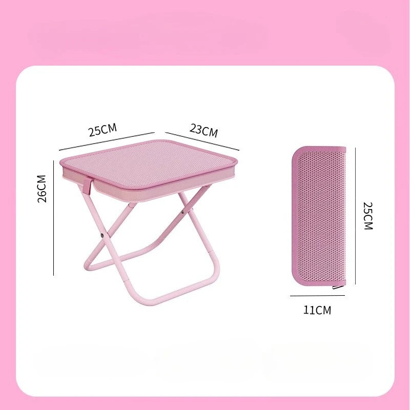 Portable Folding Beach Chair  Stool Lightweight and Compact with Handle  Zipper Bag for Outdoor  Camping Fishing Travel Picnics
