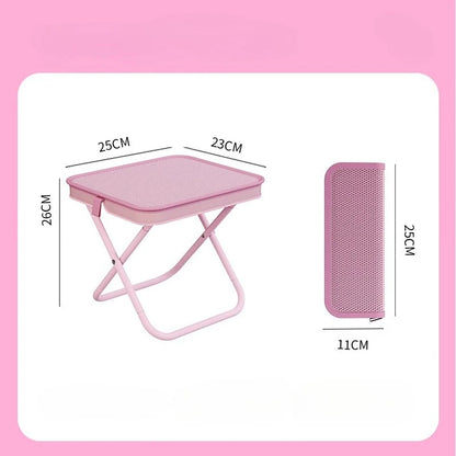 Portable Folding Beach Chair  Stool Lightweight and Compact with Handle  Zipper Bag for Outdoor  Camping Fishing Travel Picnics