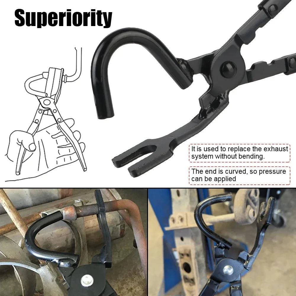 Pliers Car Exhaust Pipe Rubber Pad Gasket Removal Tools Exhaust Hanger Install Disassembly Puller Garage Tools Auto Accessories
