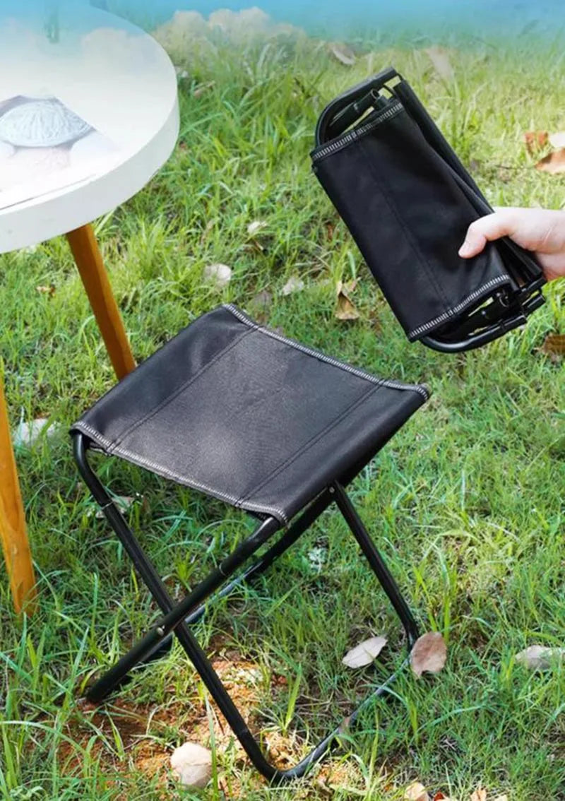 Portable Folding Chair Bench Fishing Stool Travel Camping Horse Stool Stools Train Subway Queuing Portable Stools Outdoor Tool