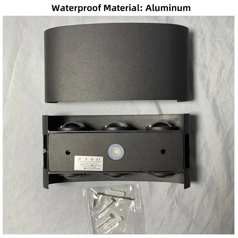 LED Wall Lamp AC110-265 IP65 Outdoor Waterproof Aluminum Wall Light Up Down luminous lighting Indoor  Stair Garden Sconce Light