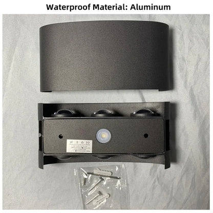 LED Wall Lamp AC110-265 IP65 Outdoor Waterproof Aluminum Wall Light Up Down luminous lighting Indoor  Stair Garden Sconce Light