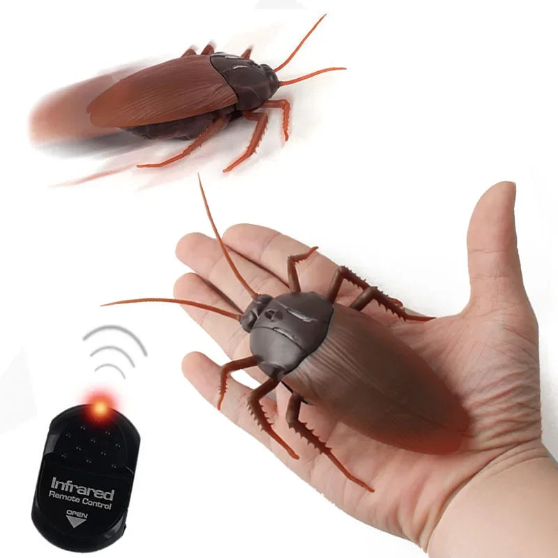 Trick Electric Cockroach Pet RC Simulation Animal Robotic Remote Control Ant Toy Halloween Xmas Mini Gift for Adult Prank Insect