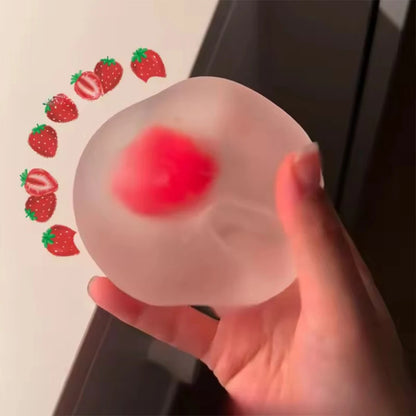 Maltose Slow-Rebound Squishy - Anti Stress Sensory Fidget Ball, Transparent Decompression Toy for Desk & Travel