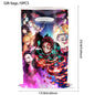Anime Demon Birthday Theme Gifts Bags Keychain tattoo sticker Demon Slayer Candy Bags Packaging Giveaway Party Favors Gifts Supp