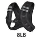 Weighted Vest Fitness 8lbs/16lbs with Reflective Strips Men Women for Workout Strength Training Running Jogging Walking