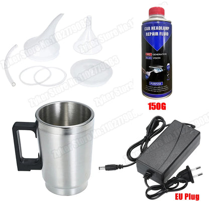 Car Headlight Chemical Polishing Kit Headlights Liquid Polymer Repair Fluid Scratch Remover Car Headlamp Liquid Restoration Kits