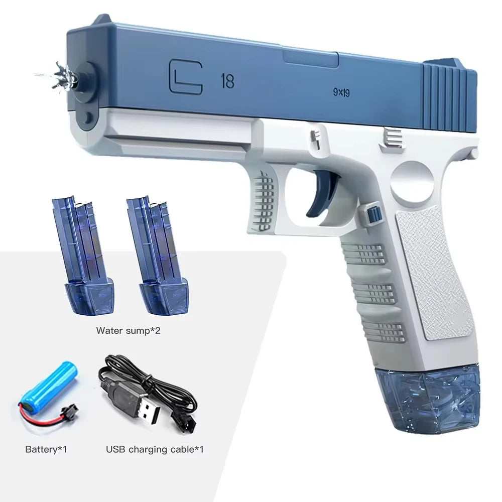 M416 Water Gun Electric Pistol Shooting Toy Full Automatic Summer Shoot Beach Outdoor Fun Toy For Children Boys Girl Adults Gift