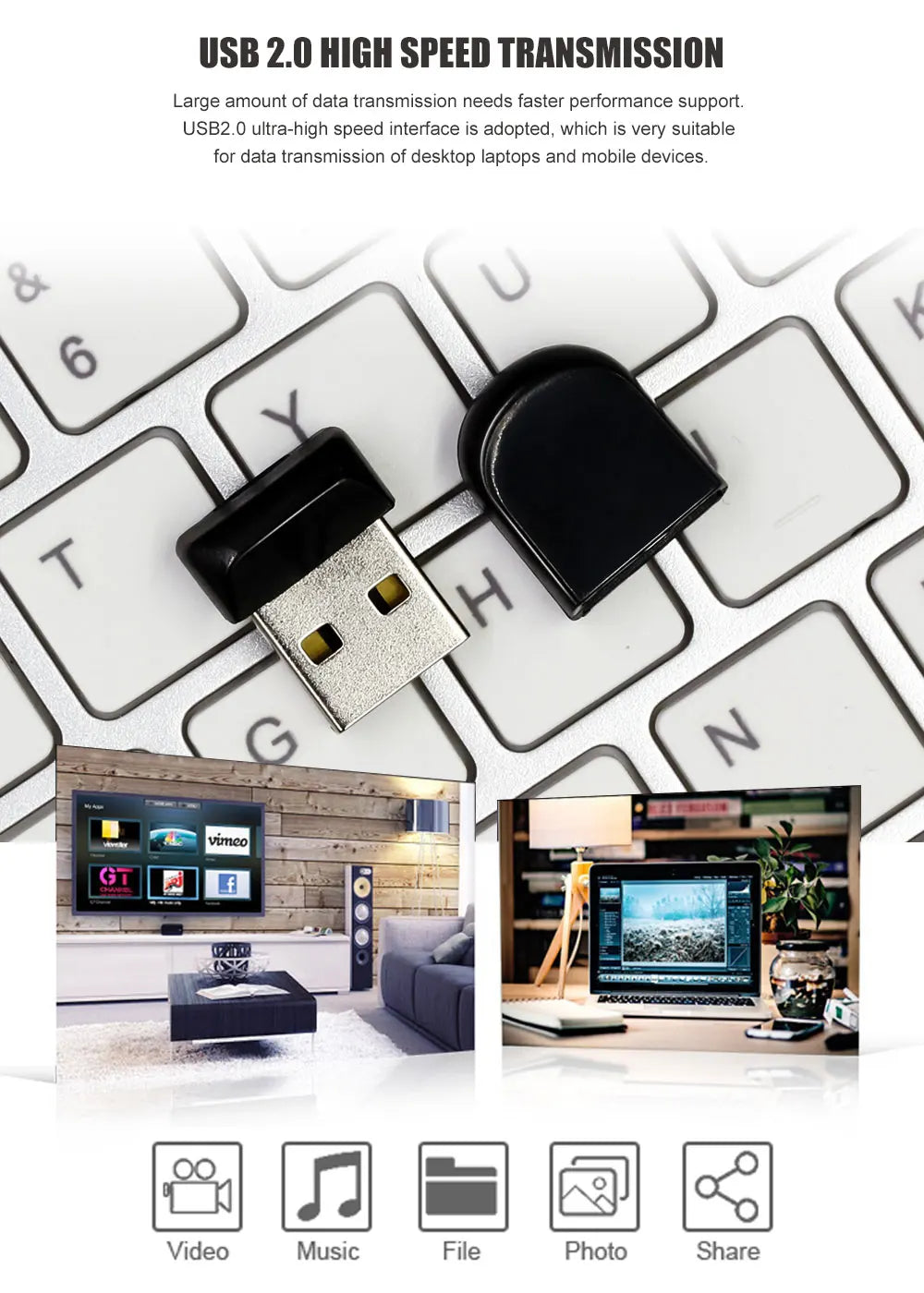 USB Flash Drive 4GB 8GB 16GB 32GB Pen Drive 64GB 128GB USB Flash Pendrive Memory USB Stick флешка usb cle usb disk with key ring