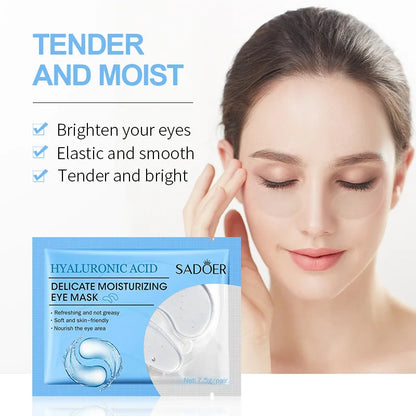 10 Pairs SADOER Crystal Collagen Eye Mask Anti Wrinkle Dark Circles Removal Eyes Bags Moisturizing Eye Patches Skin Care