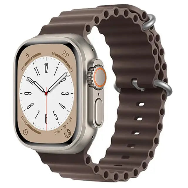 Ocean Strap for apple watch Band 44mm 40mm 45mm 41mm 49mm 46mm silicone correas bracelet iWatch series 7 5 6 3 se 8 Ultra 2 9 10