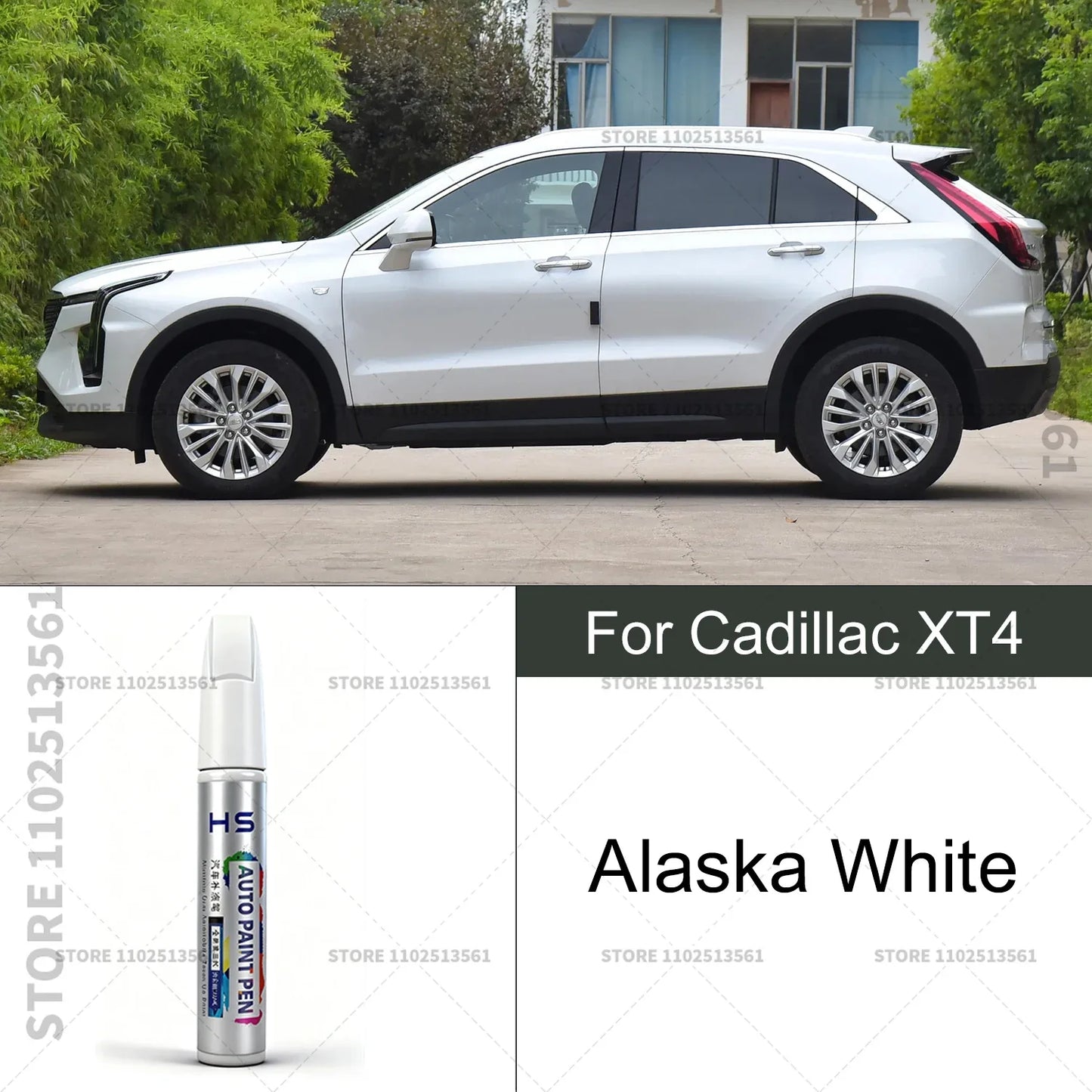 Car Paint Repair Pen For Cadillac XT4 Touch Up Scratch Remover DIY Auto Accessories White Purple Blue G59 Blue GZC Red GNT