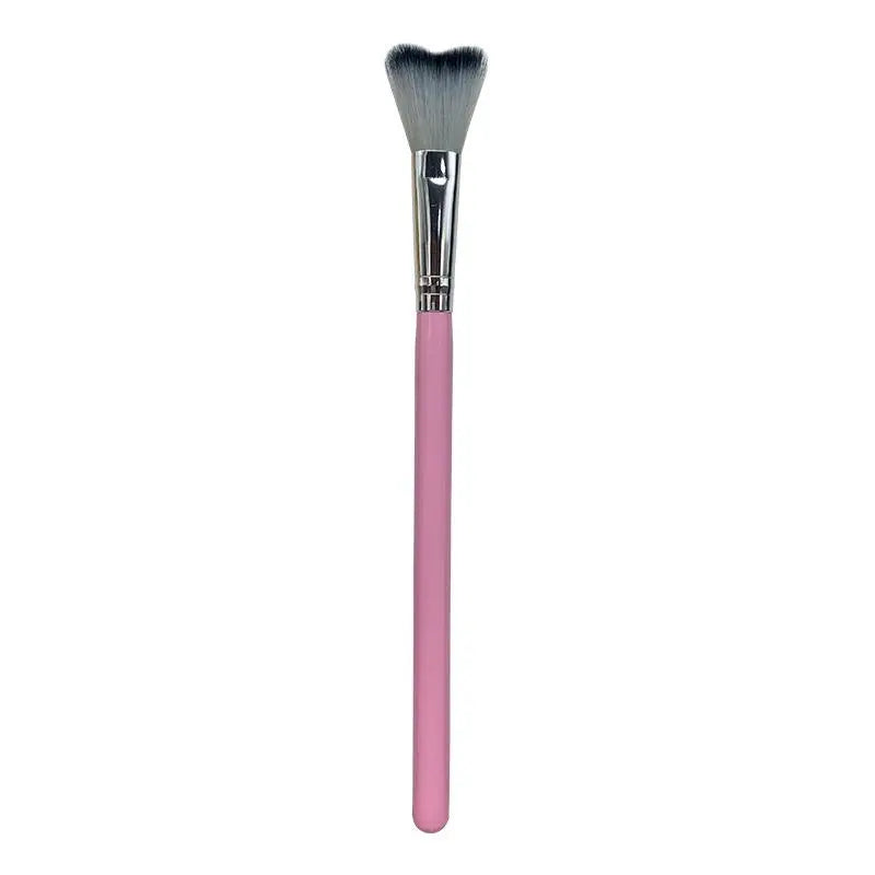1Pc Curved Lash Shampoo Brush - Soft Bristle For Eyelash Extension Cleansing Makeup Removal Bath Swoop Beauty Tool