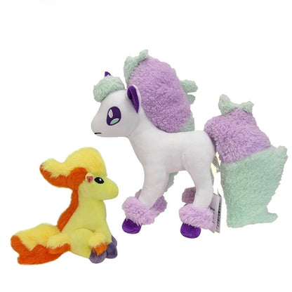 Anime 25cm Sitting Cuties Ponyta（Galarian Form） Soft Stuffed Doll Plush Toys Birthday  & Easter  Stuffer Gift for Kids