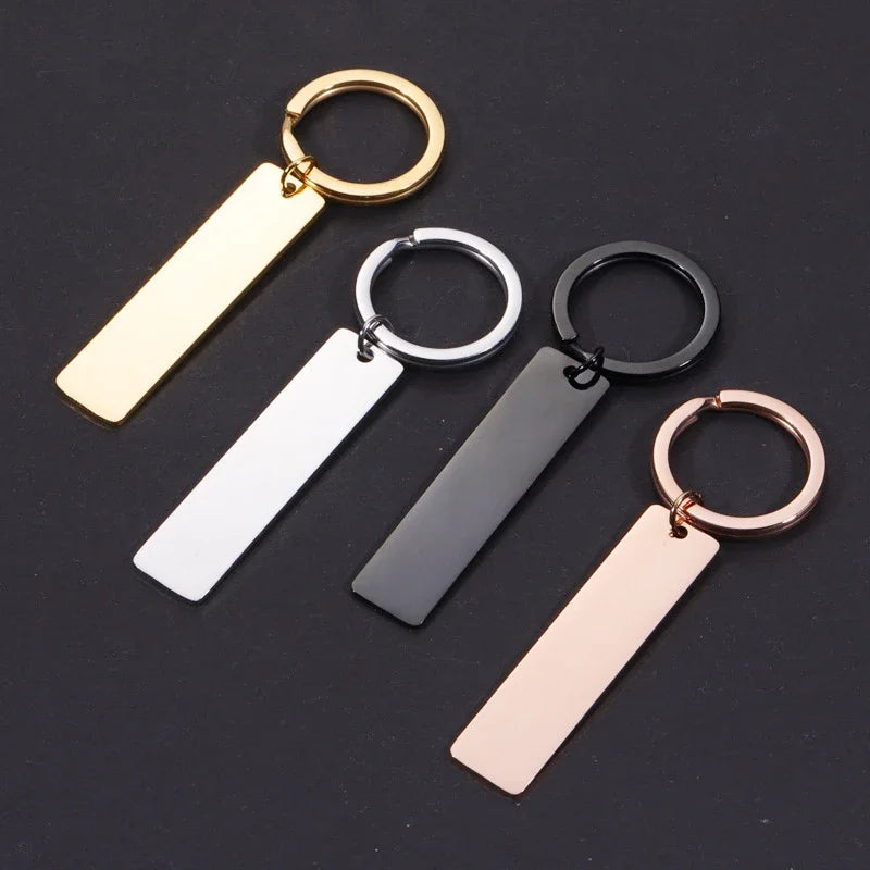 Custom Keychain Engraved with Name & Date, My Love My Life My Friend Message, Personalized Gift Key Ring for Couples, Men, Women