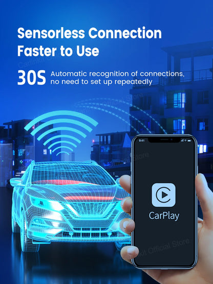 CarlinKit USB Wired/Wireless CarPlay Adapter Wireless Android Auto AI Box Mirrorlink Bluetooth Auto Connect For Android Car Radio For Youtube Netflix Google Map Android Aftermarket Car Screen