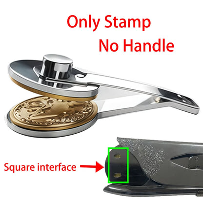Embosser Stamp LOGO Customized Wedding Library Book Private Handheld Steel Seal Envelope Party Invitation Embossing Stamps DIY