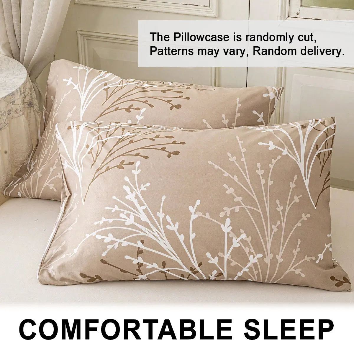 2pcs/4pcs Floral Pattern Pillow Cover Set (Pillow Inner Not Included), Soft & Comfortable, Suitable For All Seasons