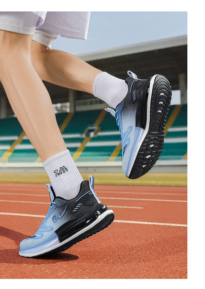 Men's breathable casual sneakers four seasons new soft sole non-slip lightweight racing outdoor running shoes speed sports shoes