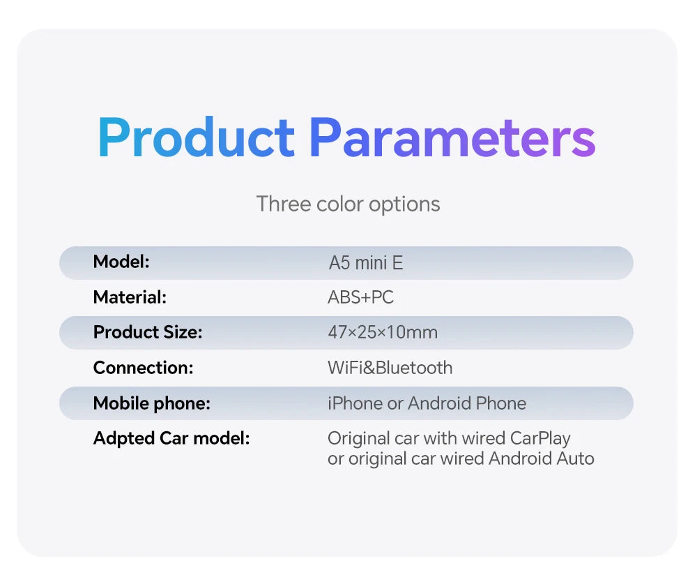 XUDA 2in1 Wireless CarPlay Dongle Wireless Android Auto Adapter AI Smart Box Car Intelligent Systems For Car With Wired CarPlay