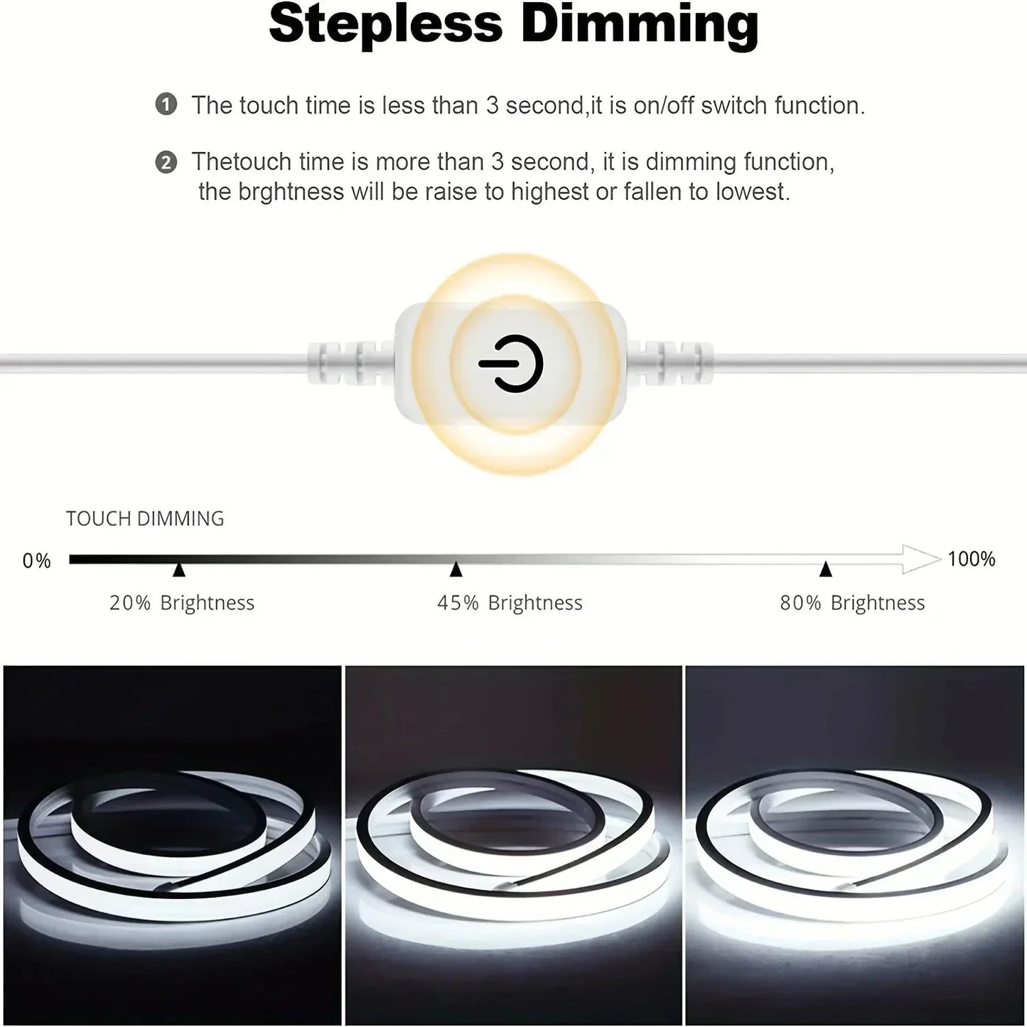 LED Strip Lights 5V USB 1-5M Neon Lights Strip Flexible Waterproof Touch Motion Sensor Switch for Bedroom TV Backlight  Lighting
