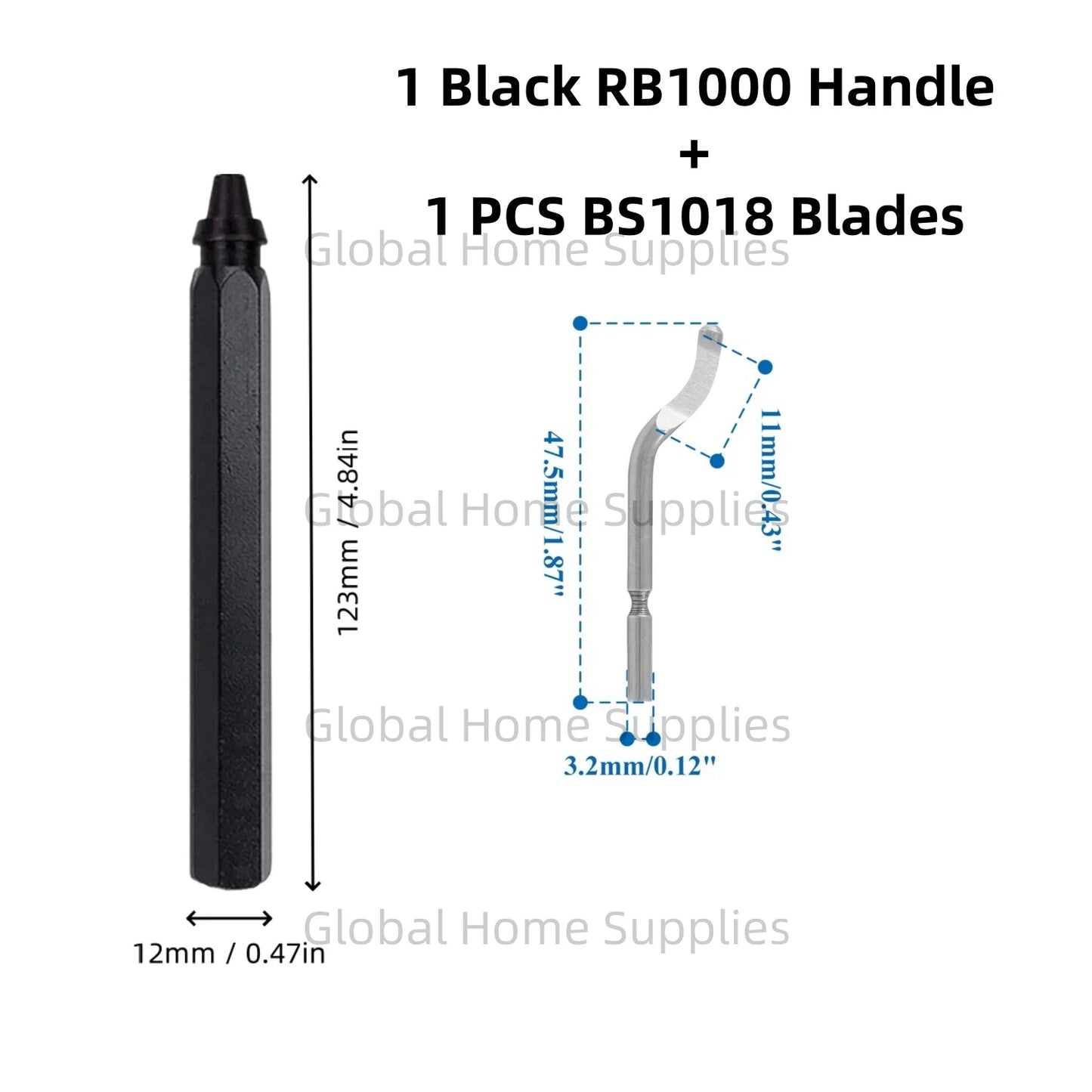 Deburring Tool Set RB1000 with Swivel Blades 1 or 11 PCS BS1010 BS1018 BK3010 BS3010 Metal Handle Deburr Tool Edge Burr Remove