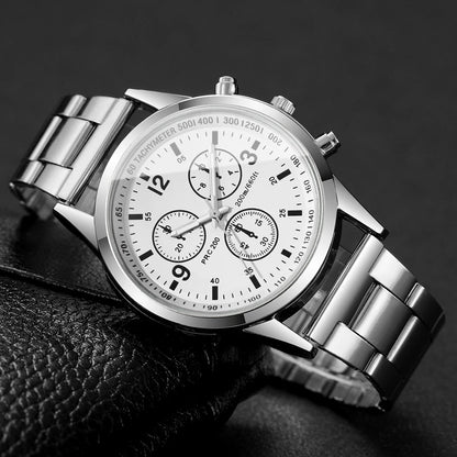1/2PCS Fashion Men's Watches Set Casual Analog Quartz Business Watch Men Wristwatch Reloj Hombre（Without Box）