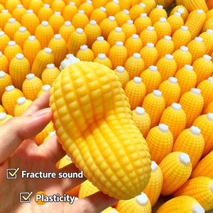 Corn Building Block Pressure Ball Fidget Toy, Squeeze Ball Round Crisp Sound Block Filling, Asmr Adult Stress Relief Toy