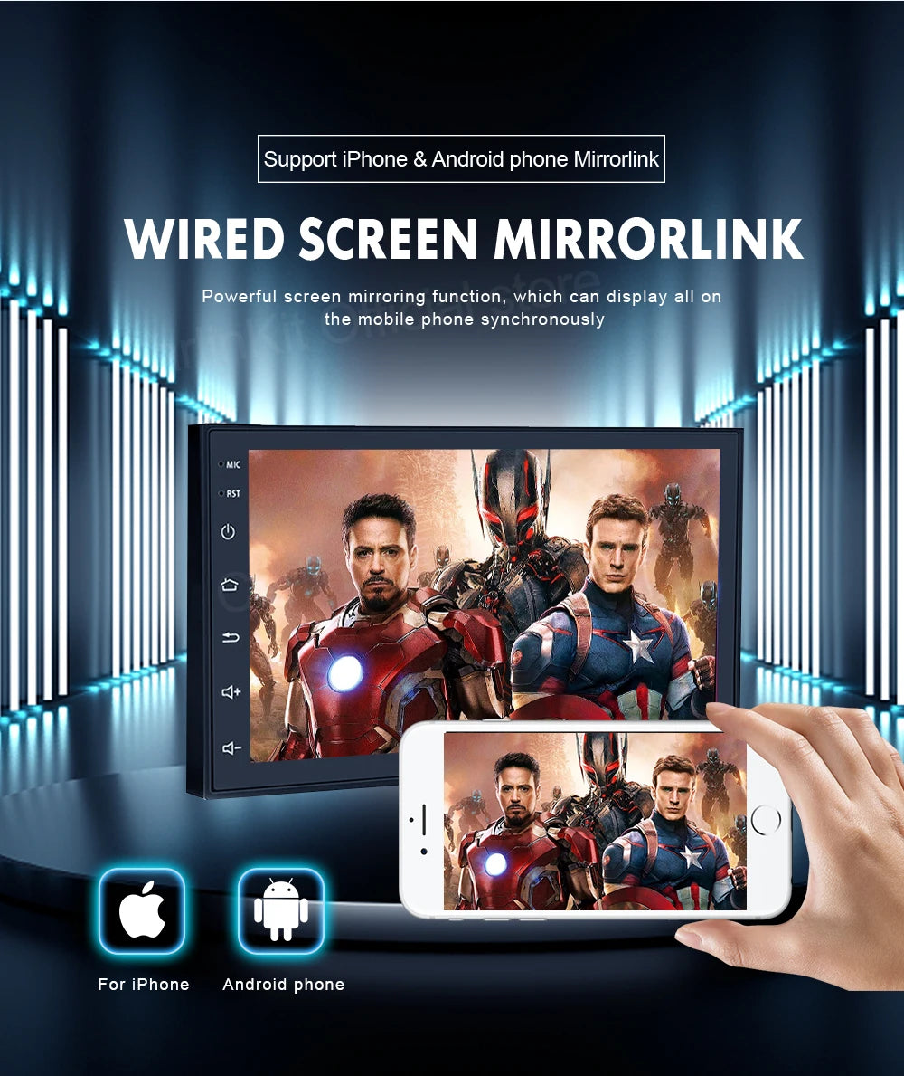 CarlinKit USB Wired/Wireless CarPlay Adapter Wireless Android Auto AI Box Mirrorlink Bluetooth Auto Connect For Android Car Radio For Youtube Netflix Google Map Android Aftermarket Car Screen