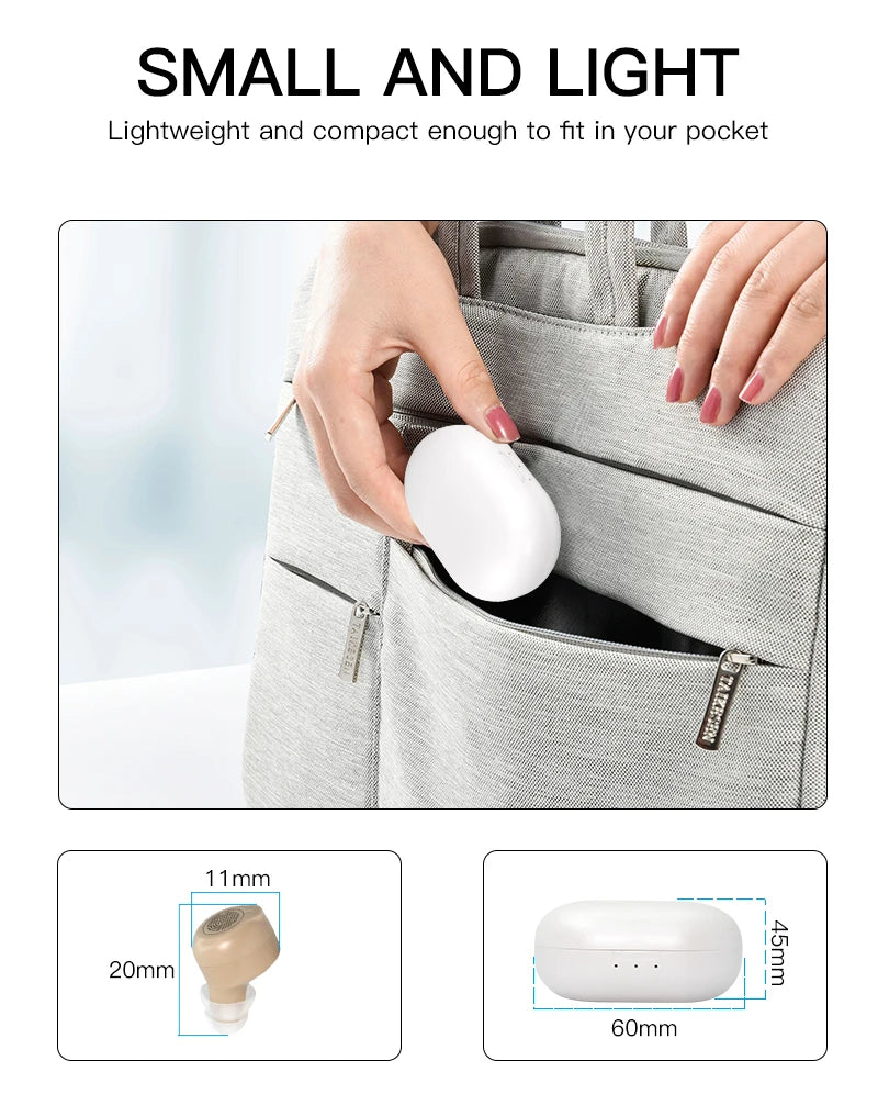 Good Prices Rechargeable Portable Mini Sound Amplifier ITE Hearing Aid For The Deaf