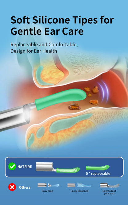 Dropshipping Ear Cleaner with Camera Wireless Ear Sticks Otoscope USB C Charging Endoscope Wax Removal Tool Earpick MIni Camera