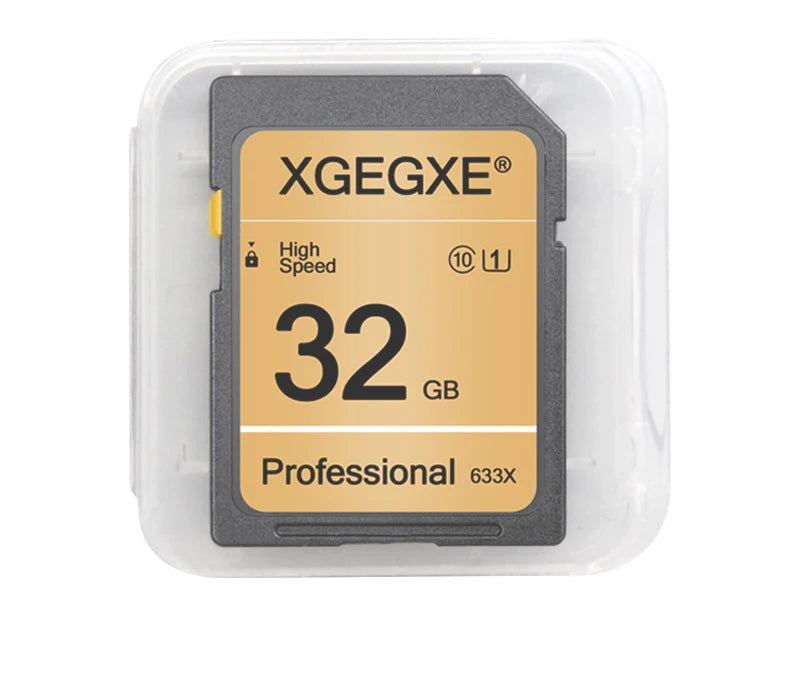 XGEGXE SD Card 32GB Class 10 High Speed 633x Video Card 4GB 8GB 16GB UHS-1 Professinonal Flash Memory Card for Camera Laptop
