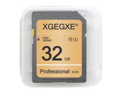 XGEGXE SD Card 32GB Class 10 High Speed 633x Video Card 4GB 8GB 16GB UHS-1 Professinonal Flash Memory Card for Camera Laptop