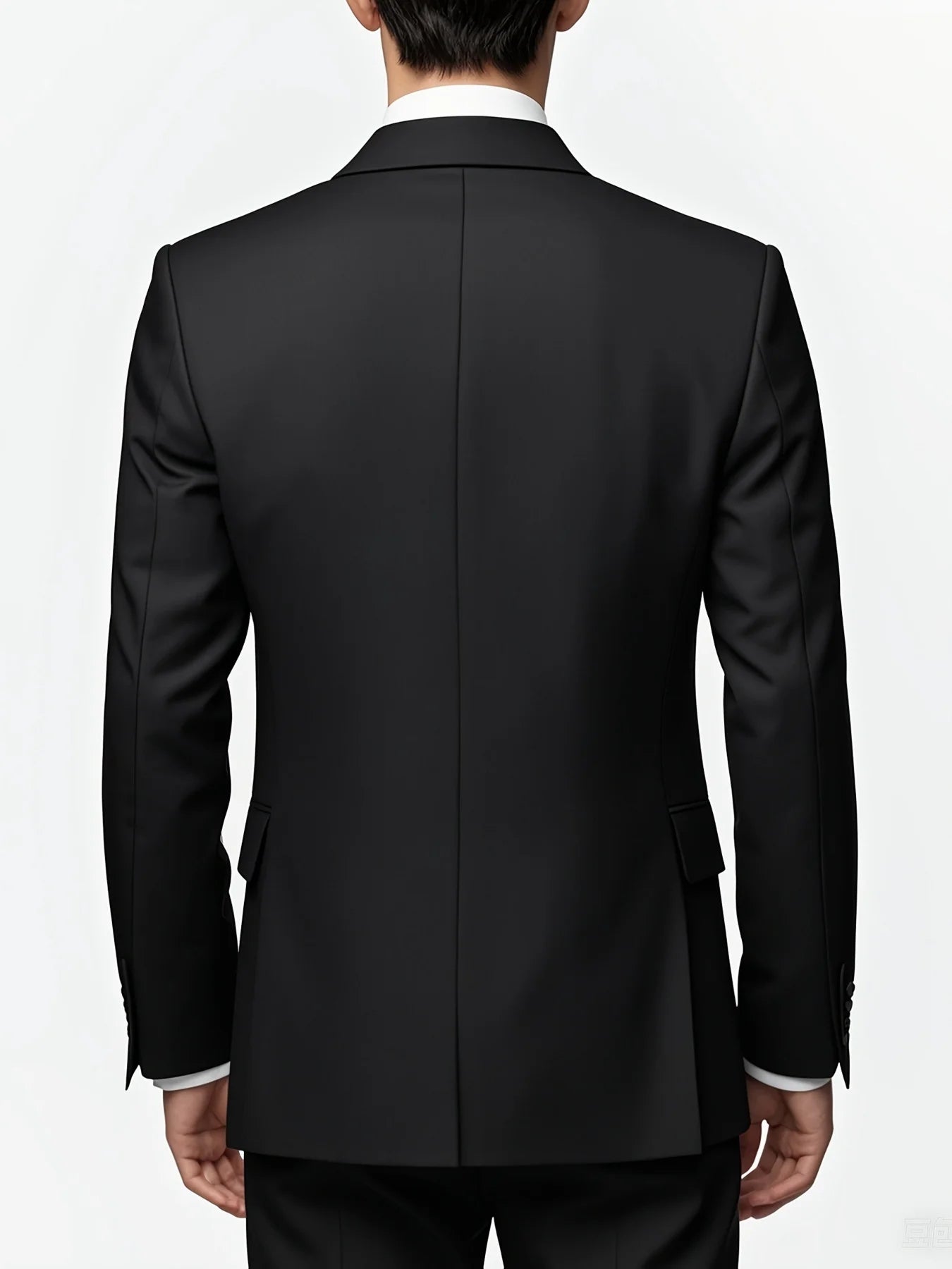 Men's Smart Casual 3-Piece Suit Single Breasted Solid Slim Fit Elegant Office Party Wedding Set