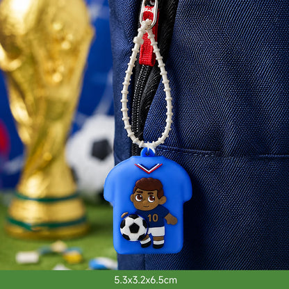 Football Jersey Squeeze Toy Keychain, Sports Star Stress Relief Pendant, Student Schoolbag Decoration, Fan's Small Gift