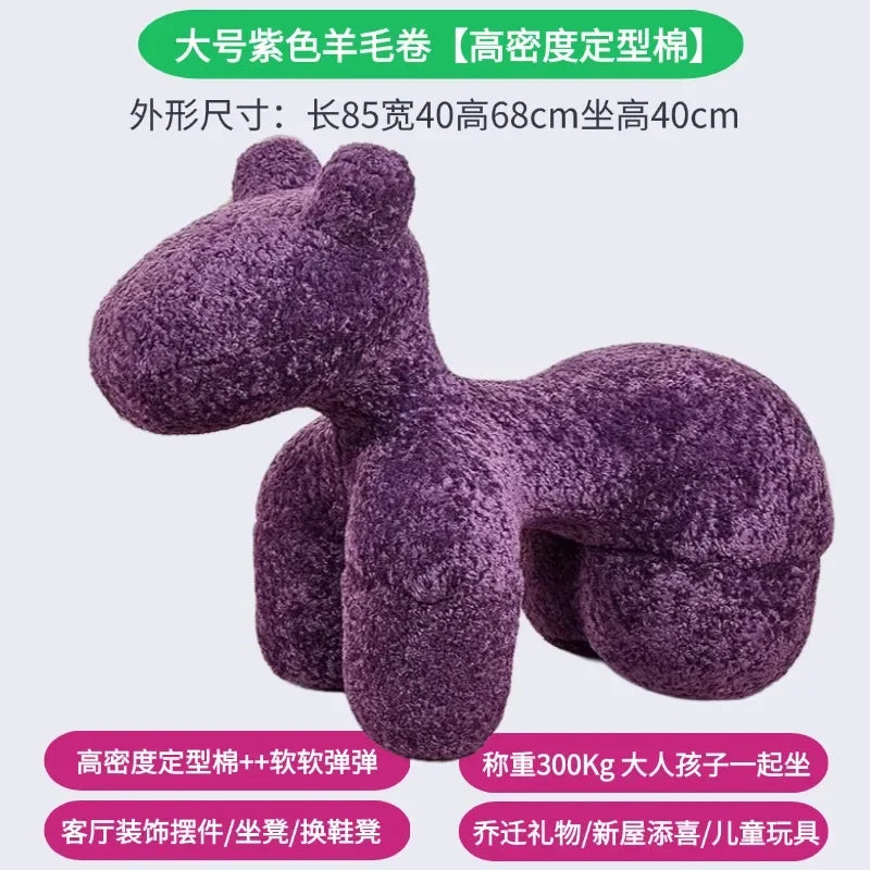 Modern creative single sofa ornament gift living room chairs Design Relaxing chair home furniture lint Pony stool chair