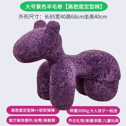 Modern creative single sofa ornament gift living room chairs Design Relaxing chair home furniture lint Pony stool chair