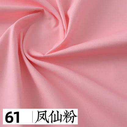 145x50cm Solid Color Pure Cotton Poplin Clothing Fabric DIY Handmade Clothes for Girls, Plain Color Antique Skirt Cotton Cloth
