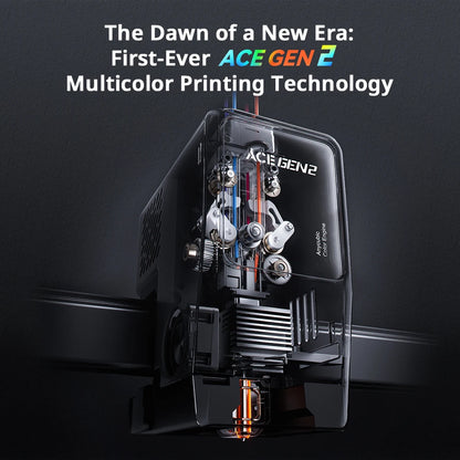 ANYCUBIC Kobra X 3D Printer ACE GEN2 Multi-color Printing 2X Speed & Material Savings 4-Color Built-in Smart Remote Control