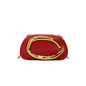 Women PU Leather Metal Handle Handbag & Removable Strap Crossbody Shoulder Bag Hand-held Shoulder Clutch Bag for Wedding Party